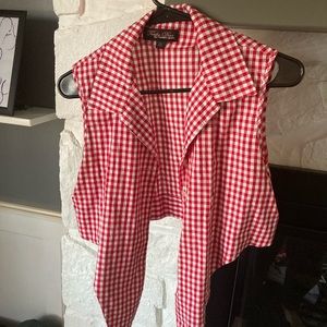 Trashy Diva- Size 10- Tie Top- Red Gingham